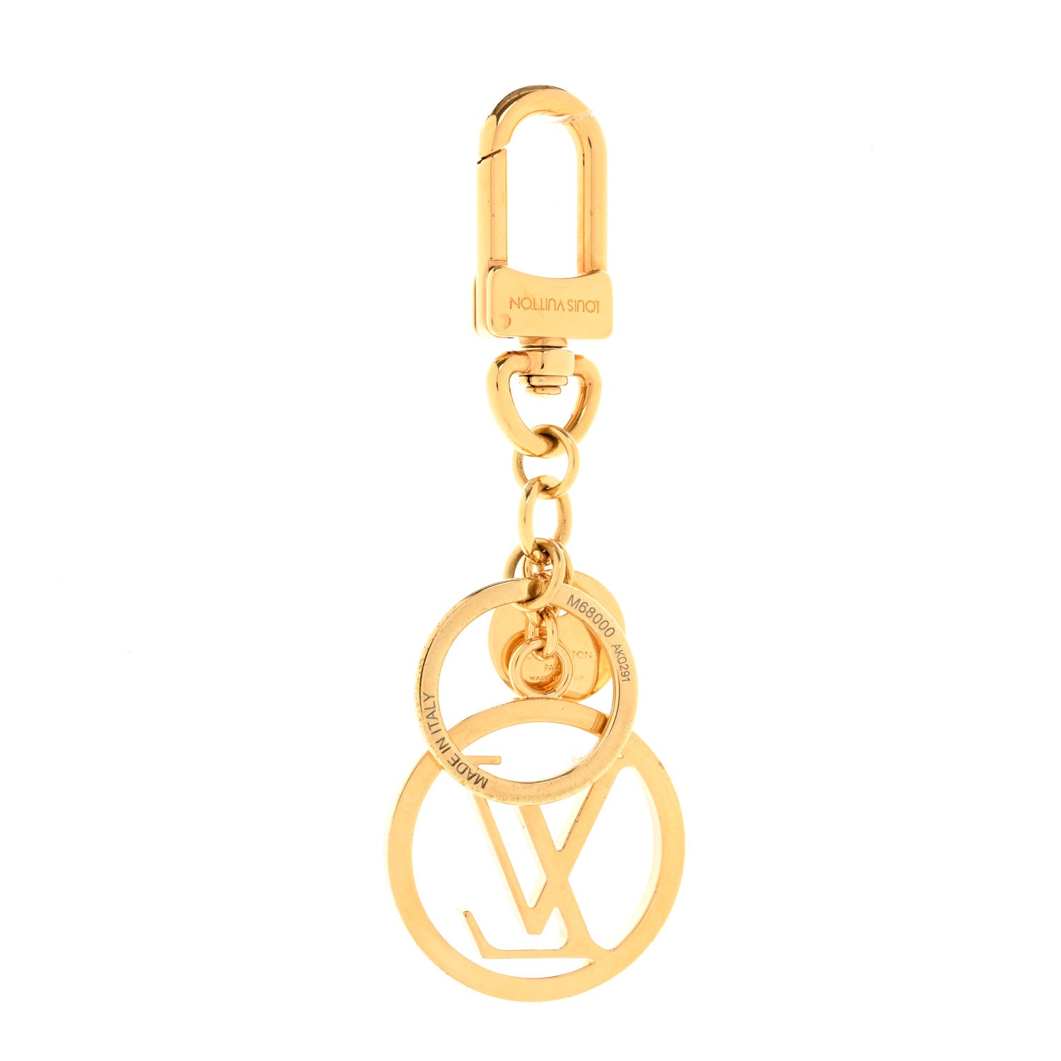 Louis Vuitton LV Circle Bag Charm Key Holder Gold 5 of 5