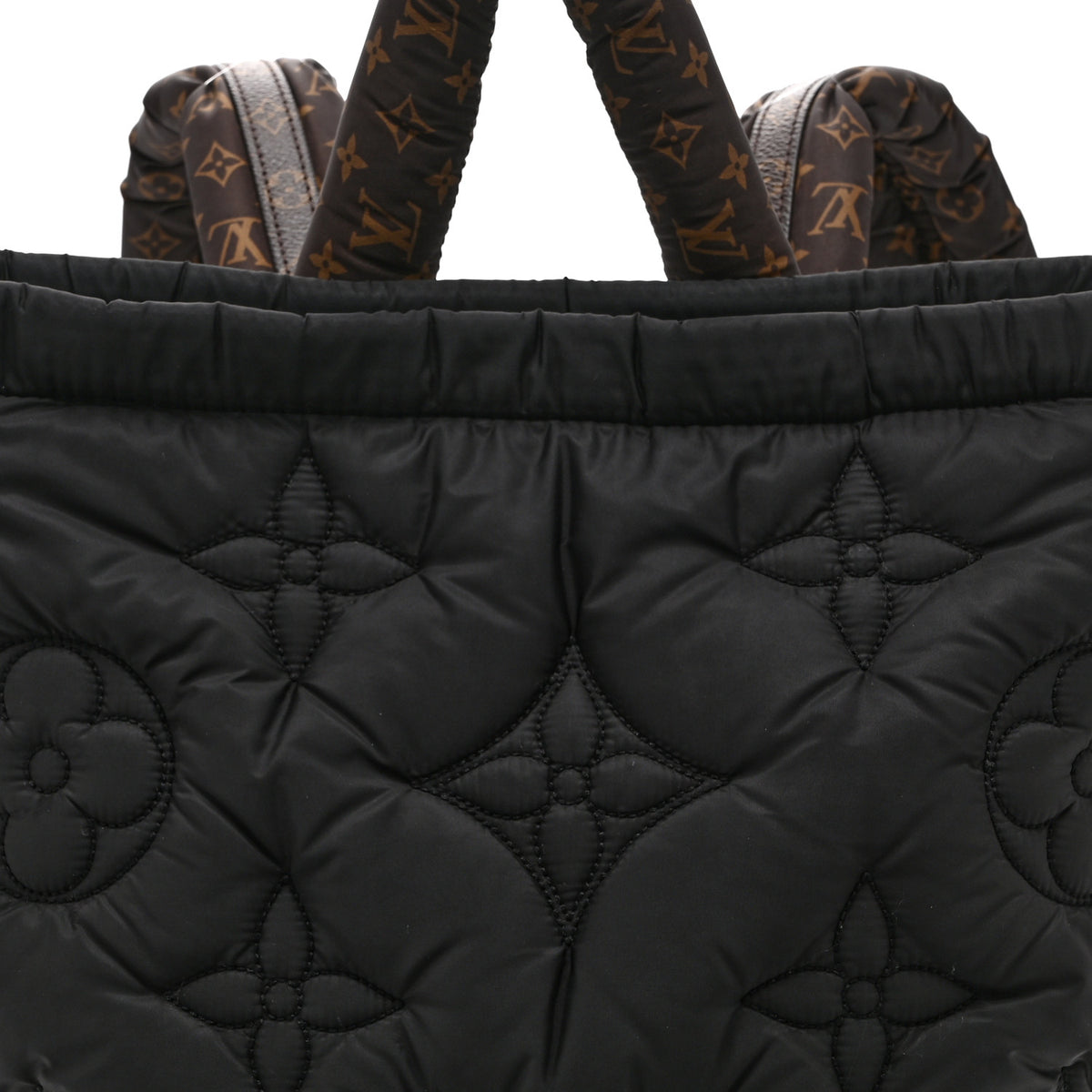 Econyl Monogram Pillow Backpack Black