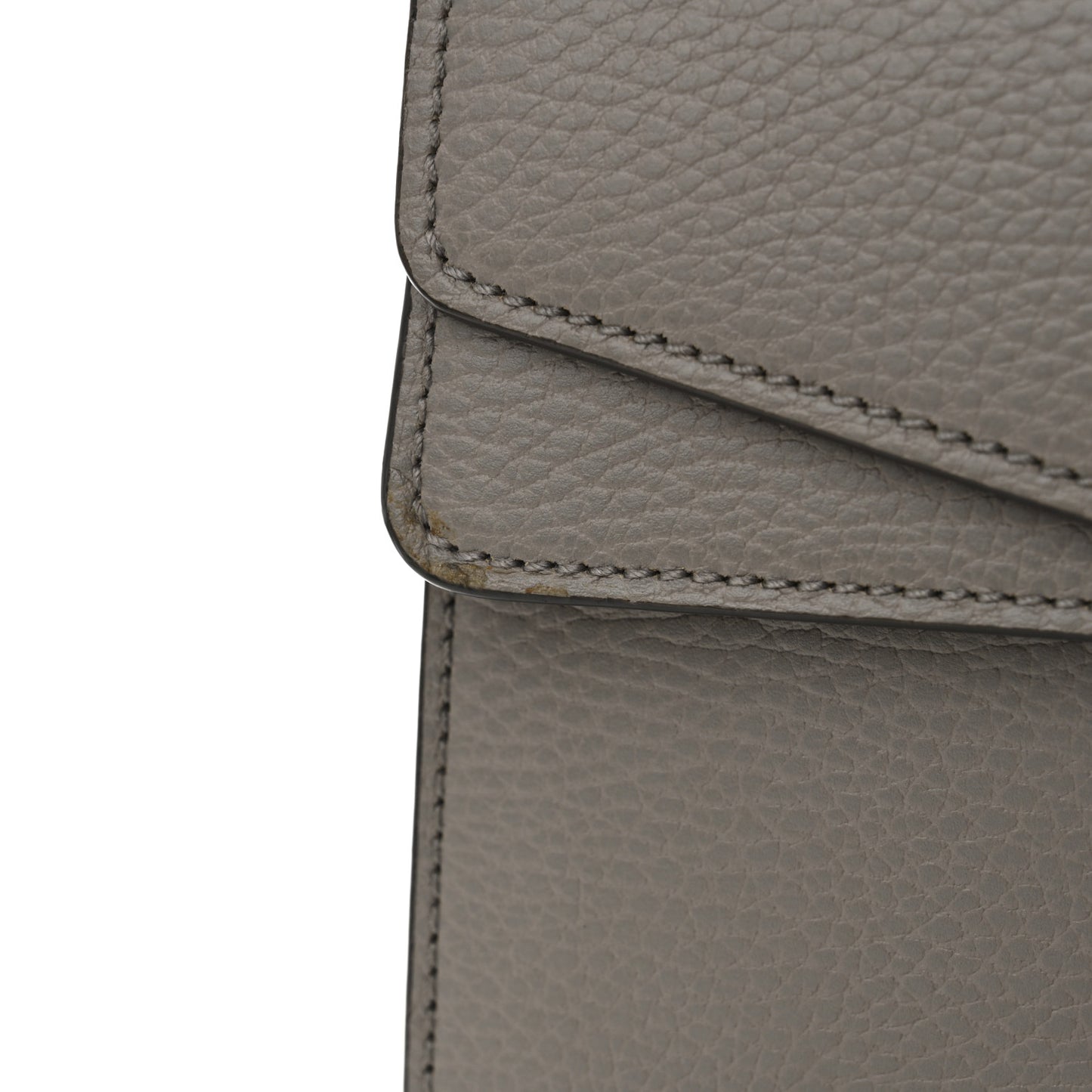Pebbled Calfskin Small Dionysus Shoulder Bag Dusty Grey