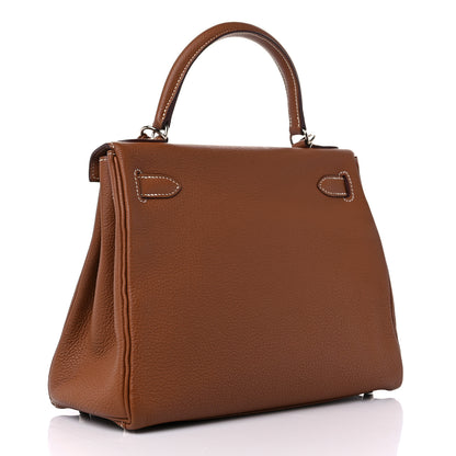 Hermes Togo Kelly Retourne 28 Gold 3 of 14