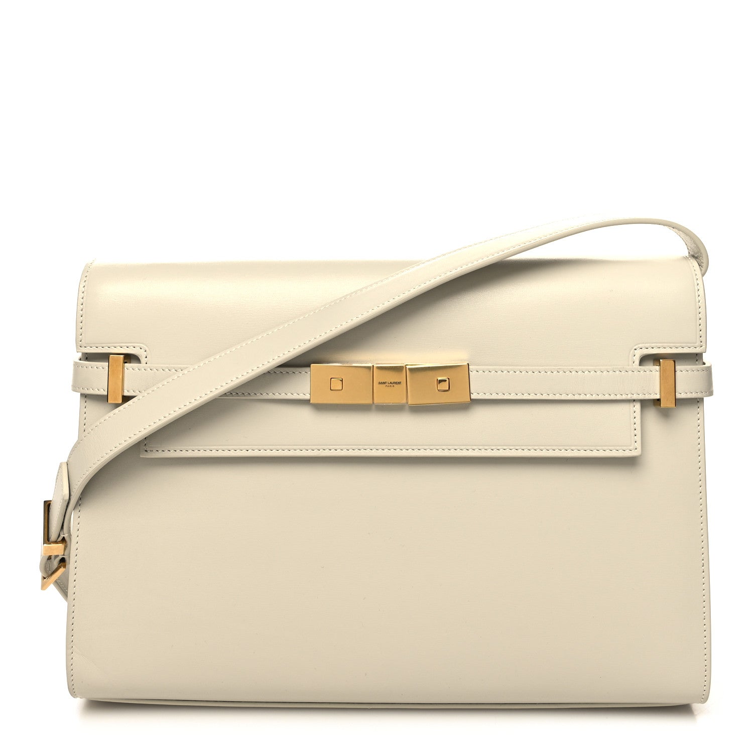 Saint Laurent Smooth Calfskin Manhattan Shoulder Bag Crema Soft 1 of 11
