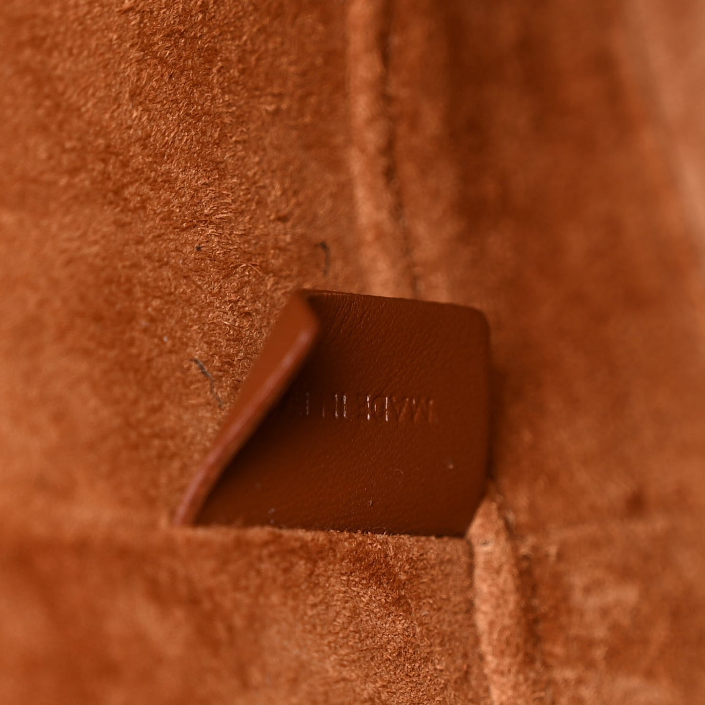 Smooth Calfskin Small Cuir Triomphe Bucket Bag Tan