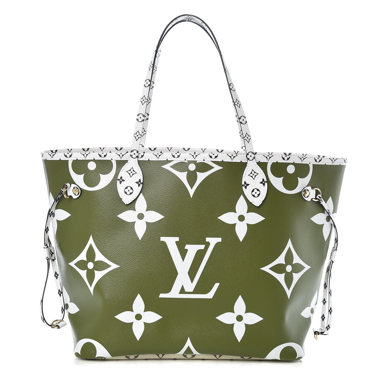 Louis Vuitton Monogram Giant Neverfull MM Kaki 3 of 10