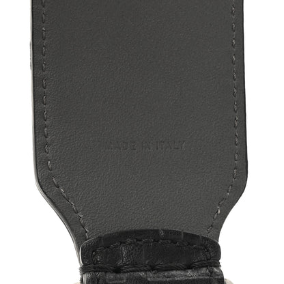 Fendi Vitello Grace FF 1974 Embossed Strap You Black 5 of 5