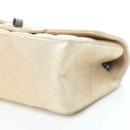 Chanel Metallic Sheepskin Quilted 2.55 Reissue Mini Flap Beige 9 of 12