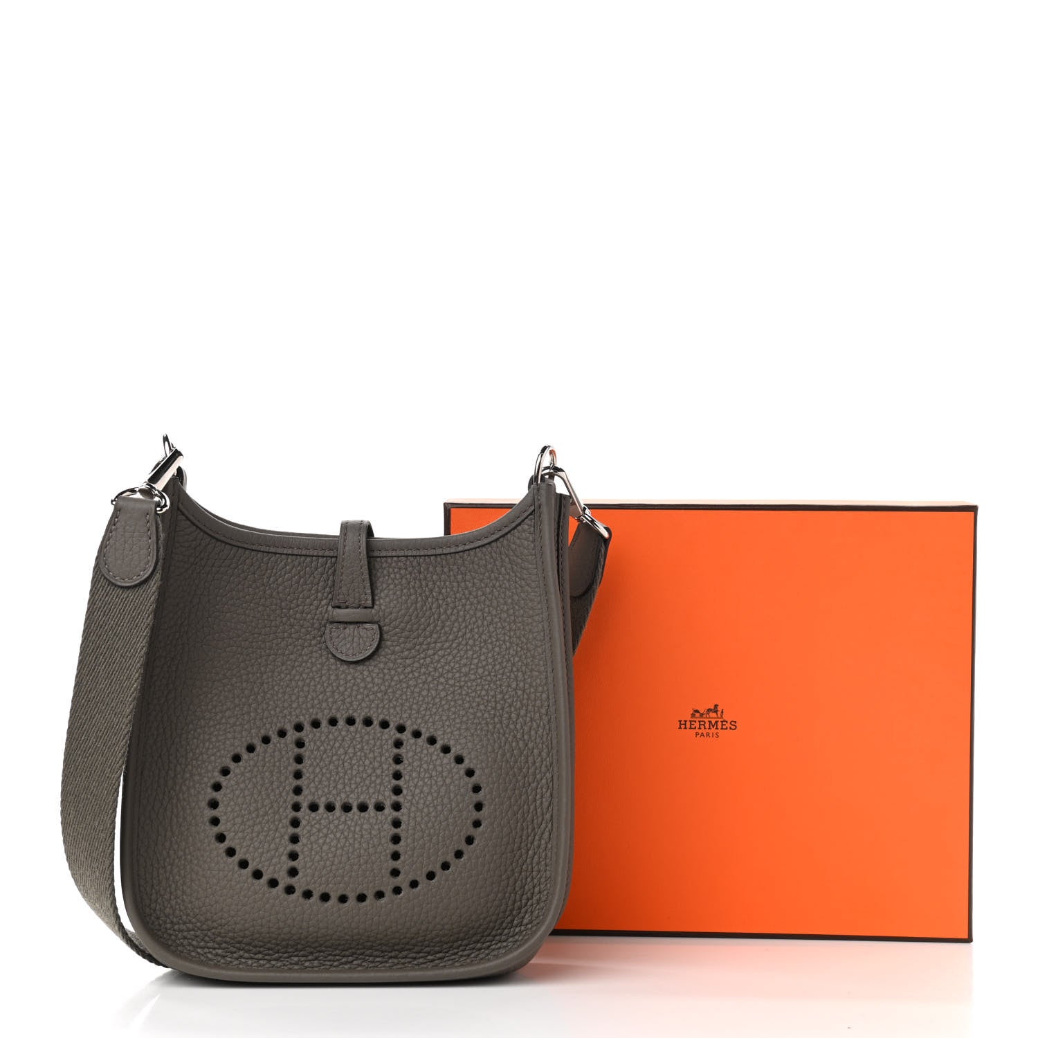 Hermes Taurillon Clemence Evelyne TPM Etain 11 of 11