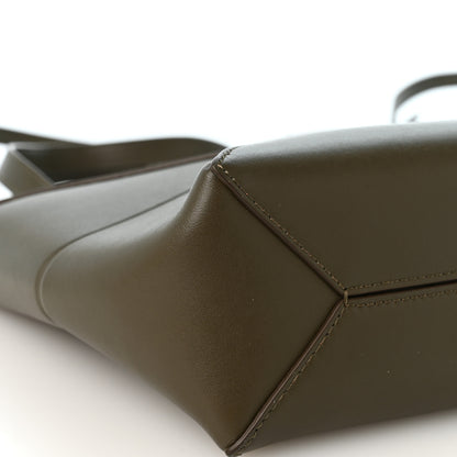 Loewe Shiny Calfskin Mini Puzzle Fold Tote Dark Khaki 9 of 11