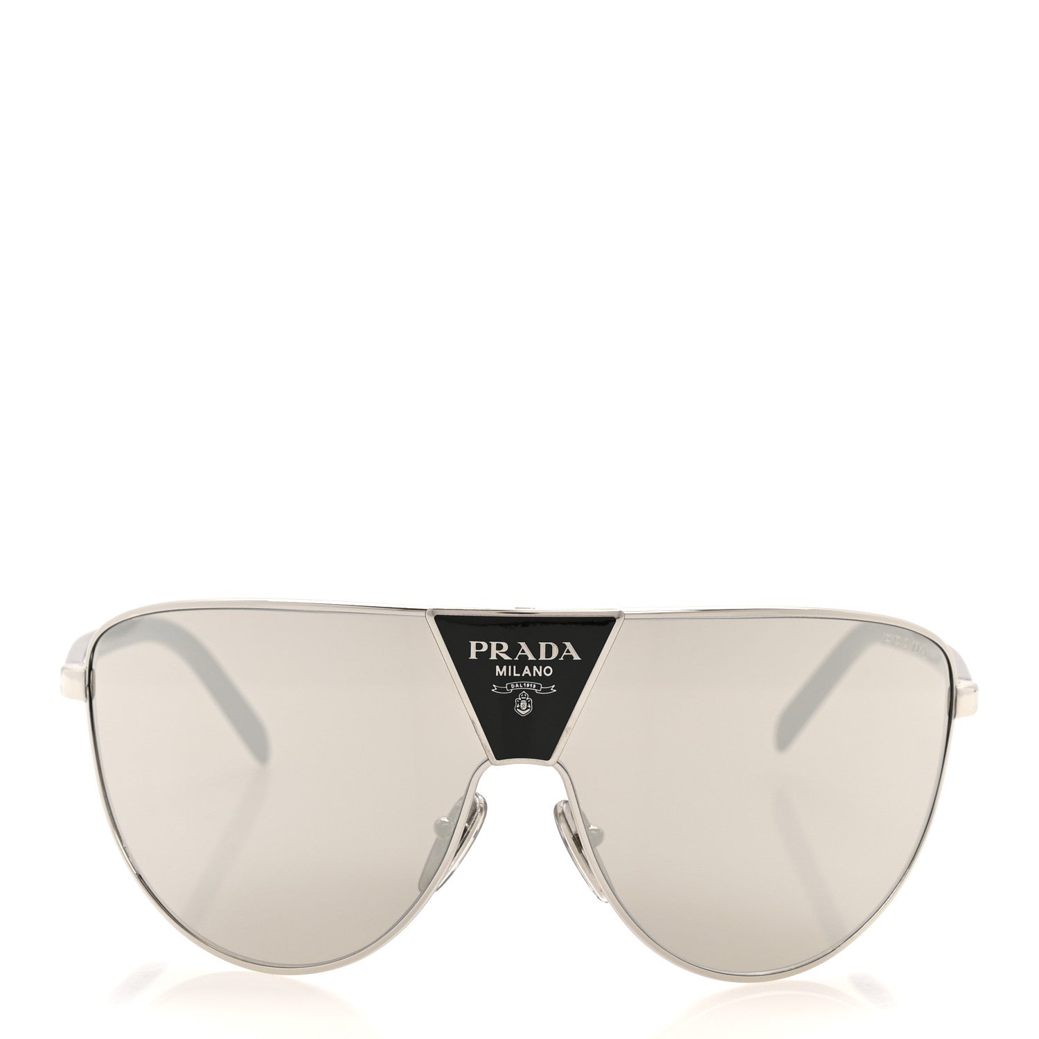 【UME】PRADA サングラス Prada Metal Shield Sunglasses SPR 69ZS Silver Light Grey 1776918