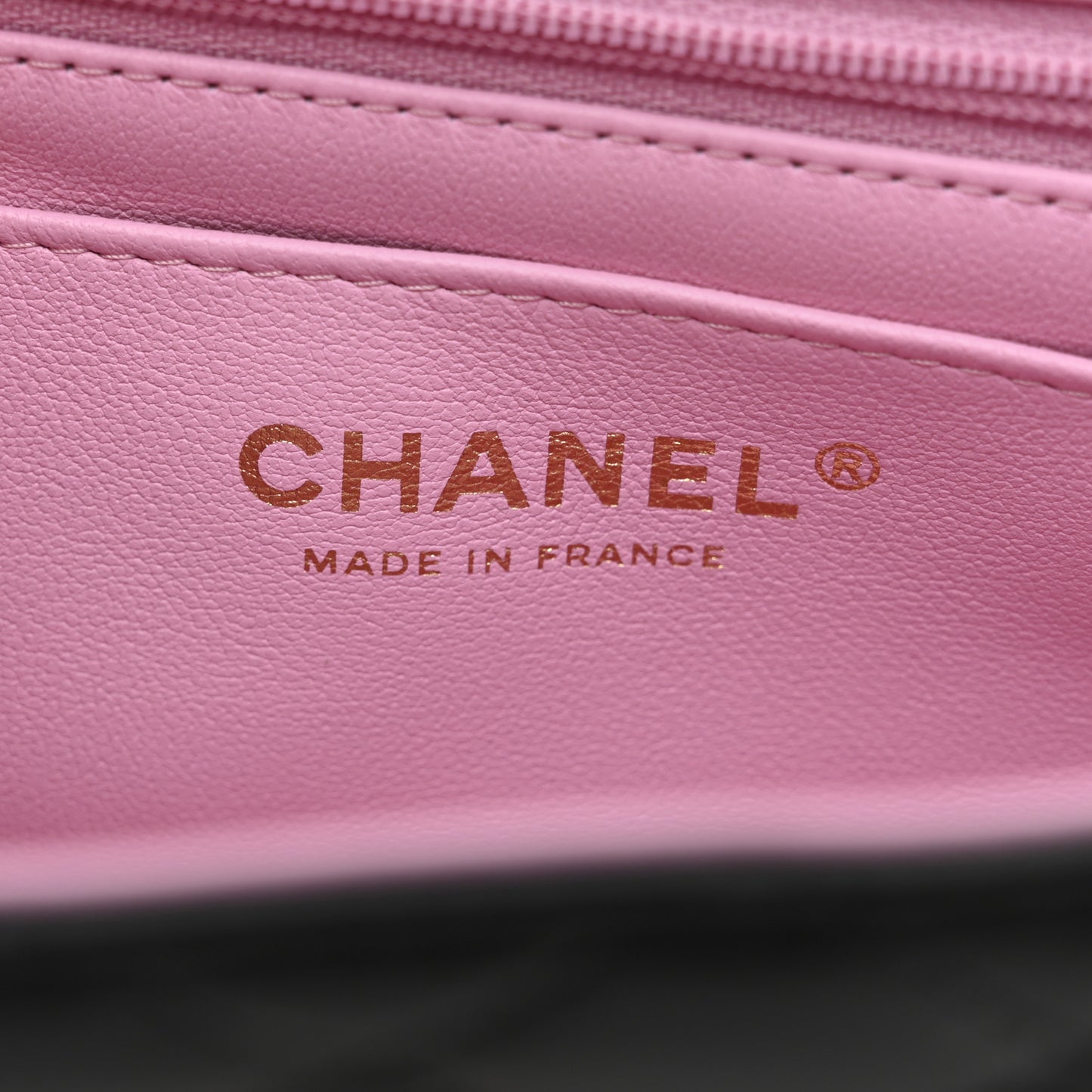 Lambskin Quilted Bi-Color Mini Top Handle Rectangular Flap Black Lilac