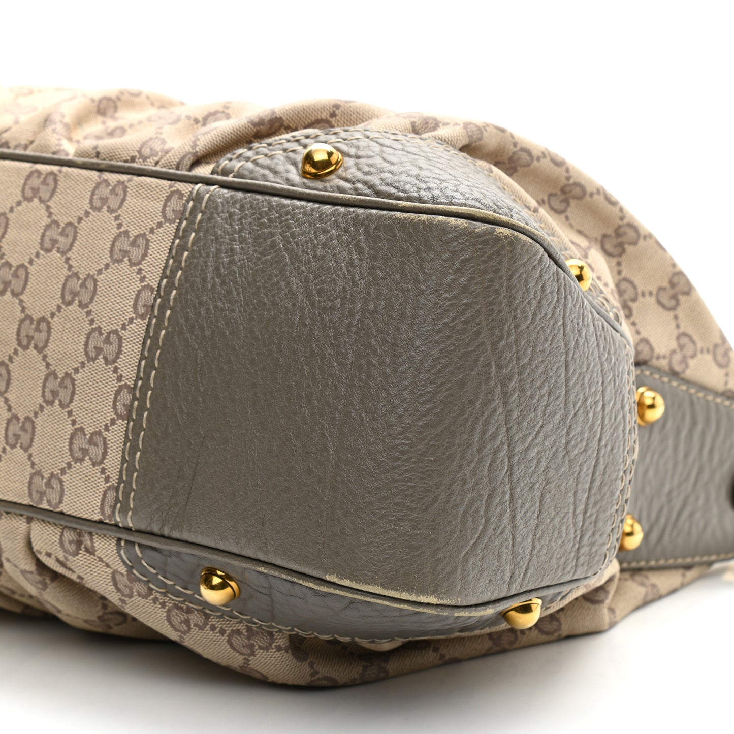 Monogram Medium Jockey Hobo Grey