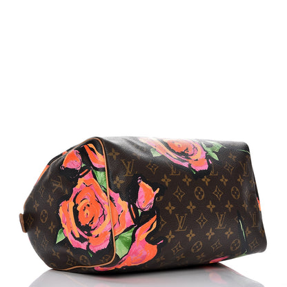Louis Vuitton Monogram Roses Speedy 30 4 of 13