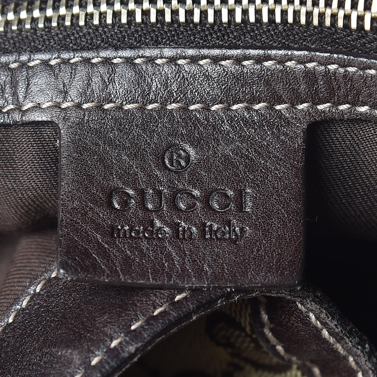 Gucci Monogram Large Wave Hobo Dark Brown 8 of 15
