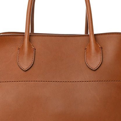 The Row Polished Saddle Calfskin Soft Margaux 15 Cuir 7 of 17