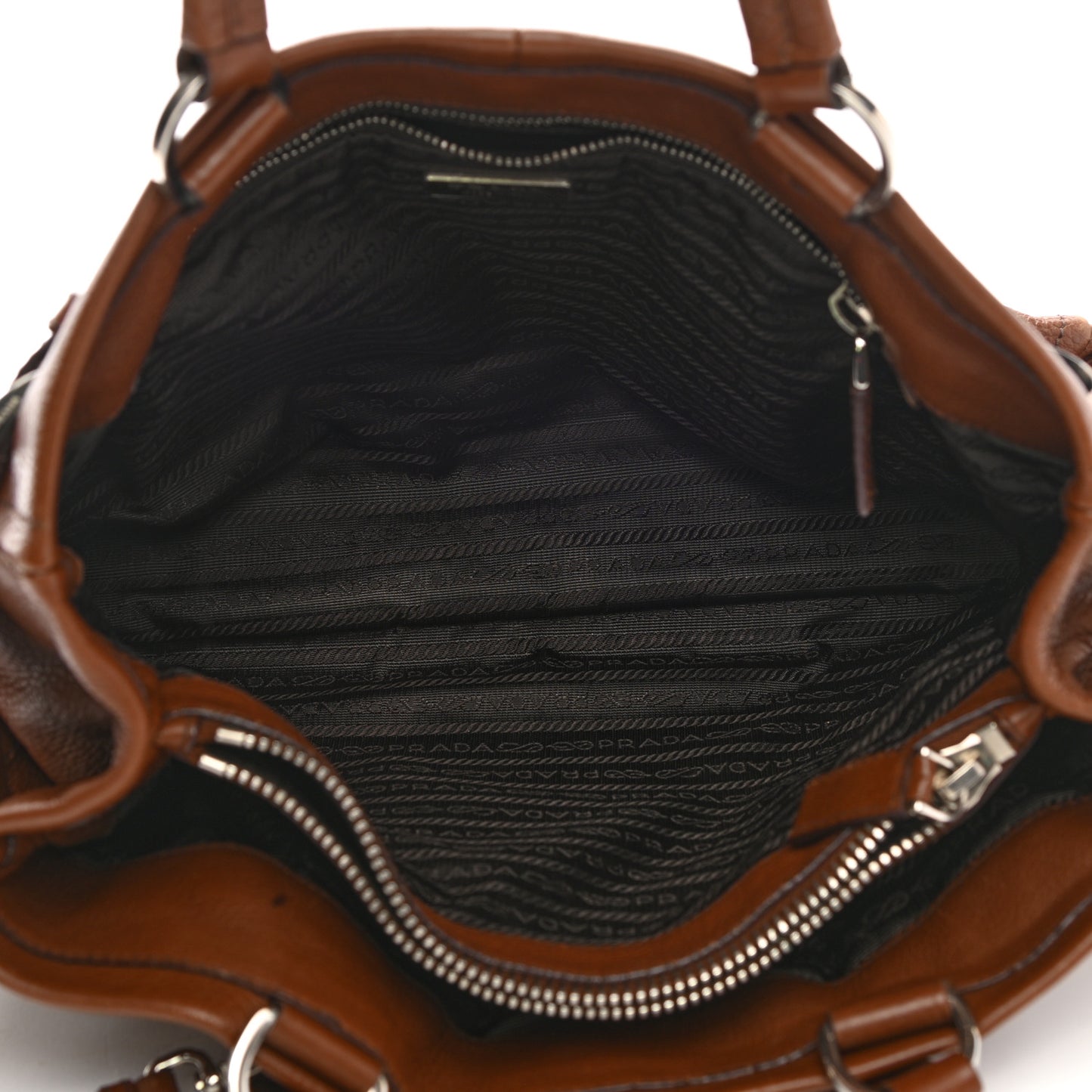 Vitello Daino Buckle Shoulder Bag Tabacco