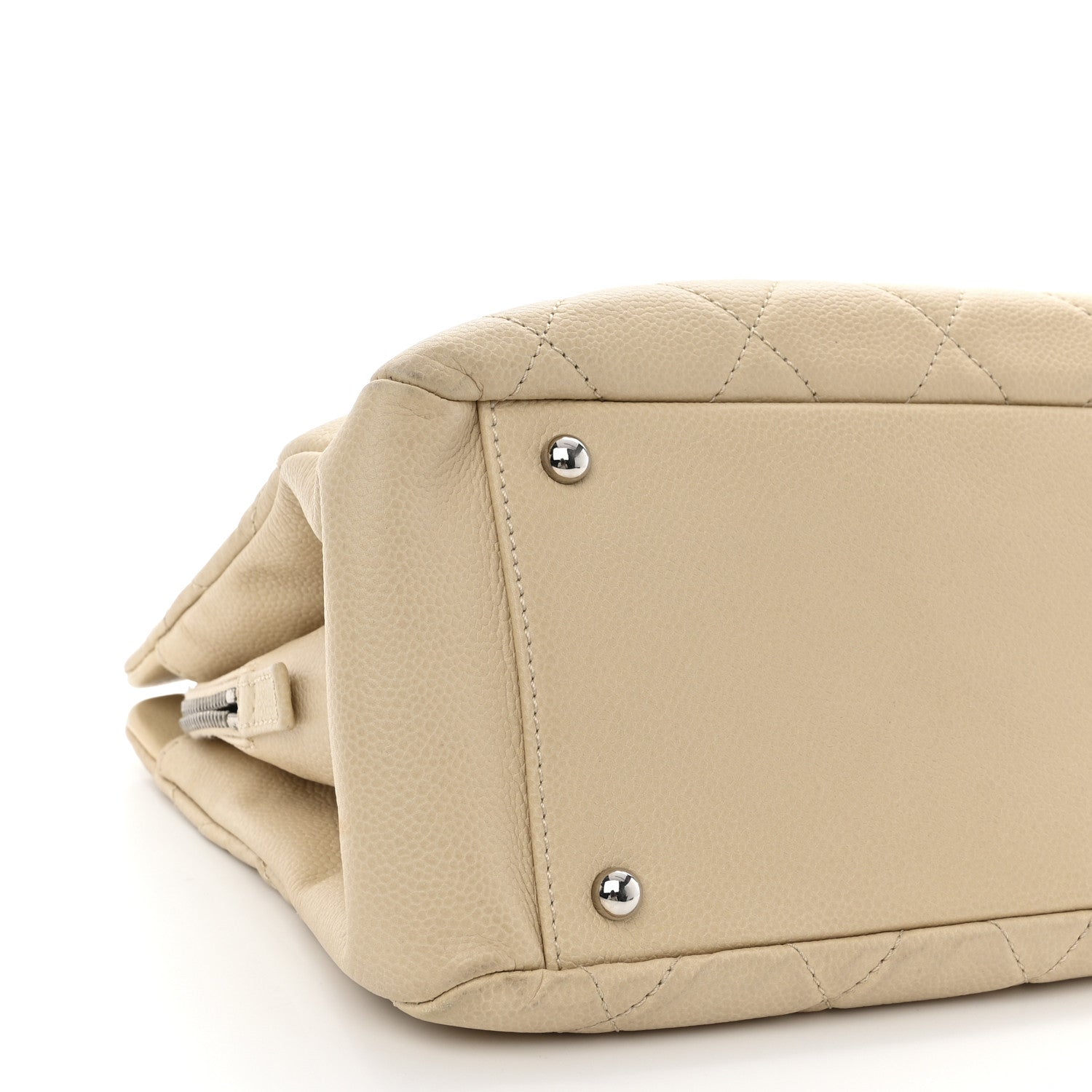 Chanel Caviar Quilted Petit Timeless Tote PTT Beige 9 of 10