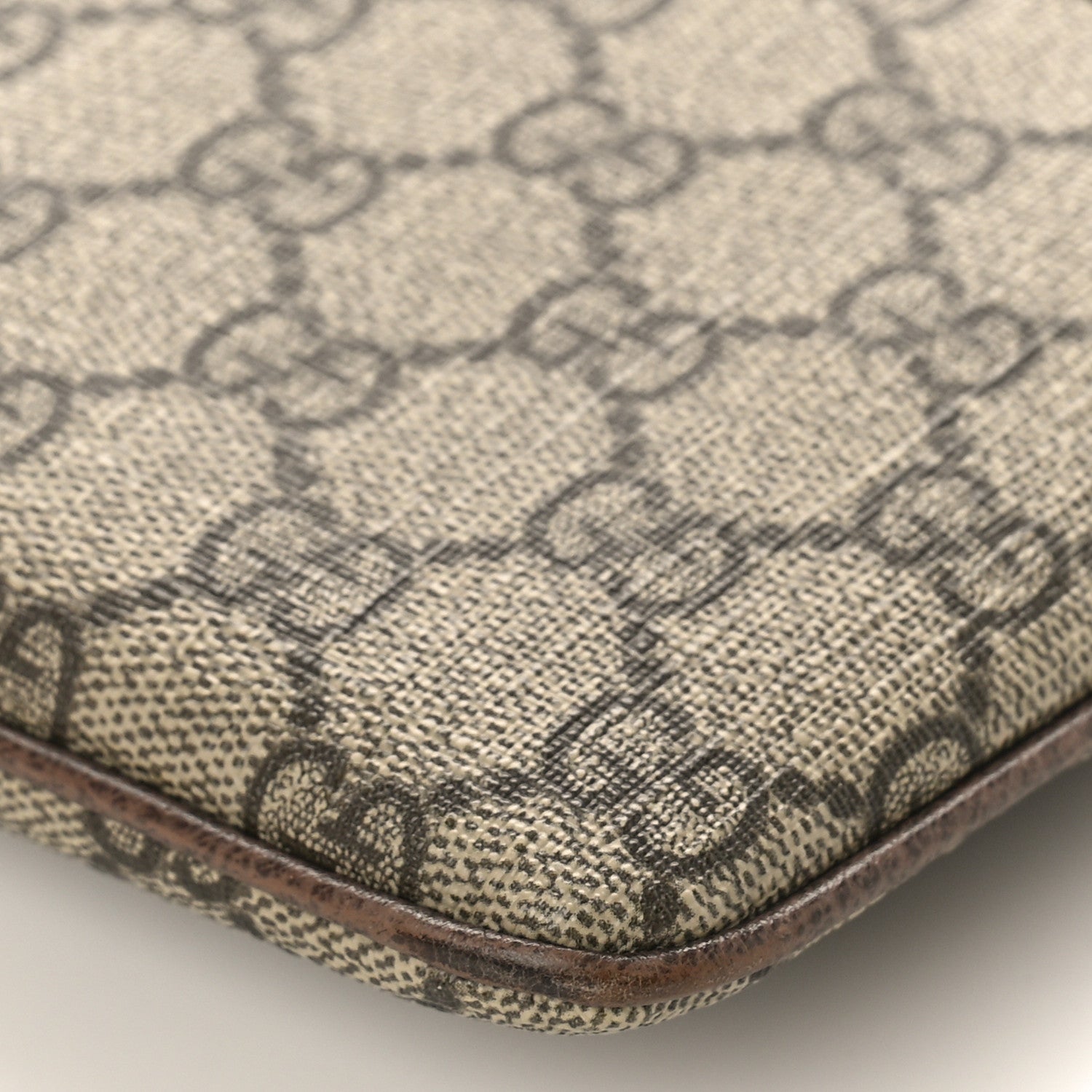 Gucci GG Supreme Monogram Large Ophidia Pouch Clutch Brown 9 of 11