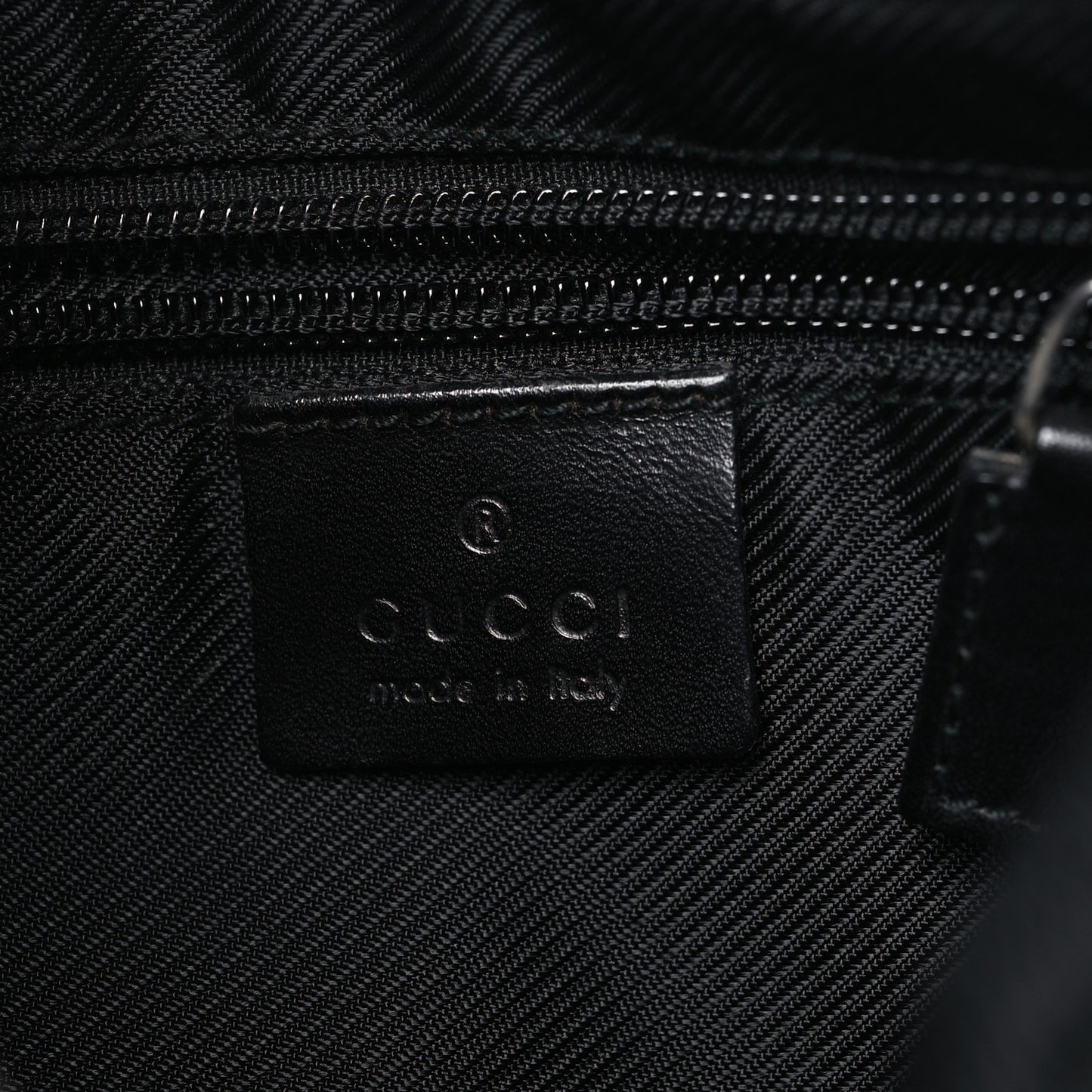 Denim Monogram Shoulder Bag Black
