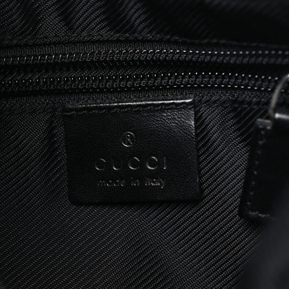 Gucci Denim Monogram Shoulder Bag Black 6 of 10