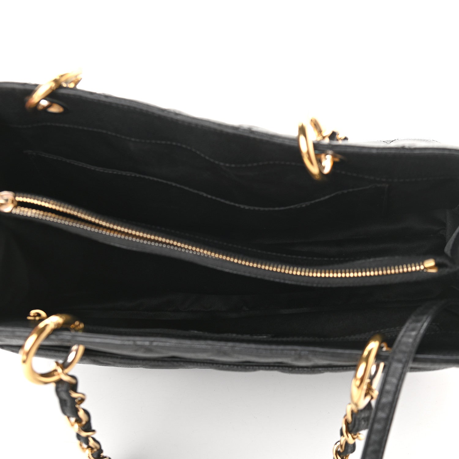 Chanel Caviar Quilted Grand Shopping Tote GST Black 4 of 8