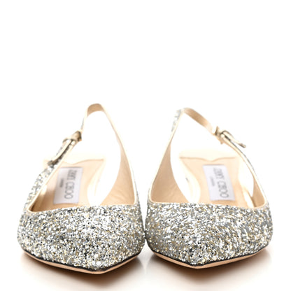 Jimmy Choo Glitter Gemma 40 Slingback Pump 37 Champagne 2 of 9