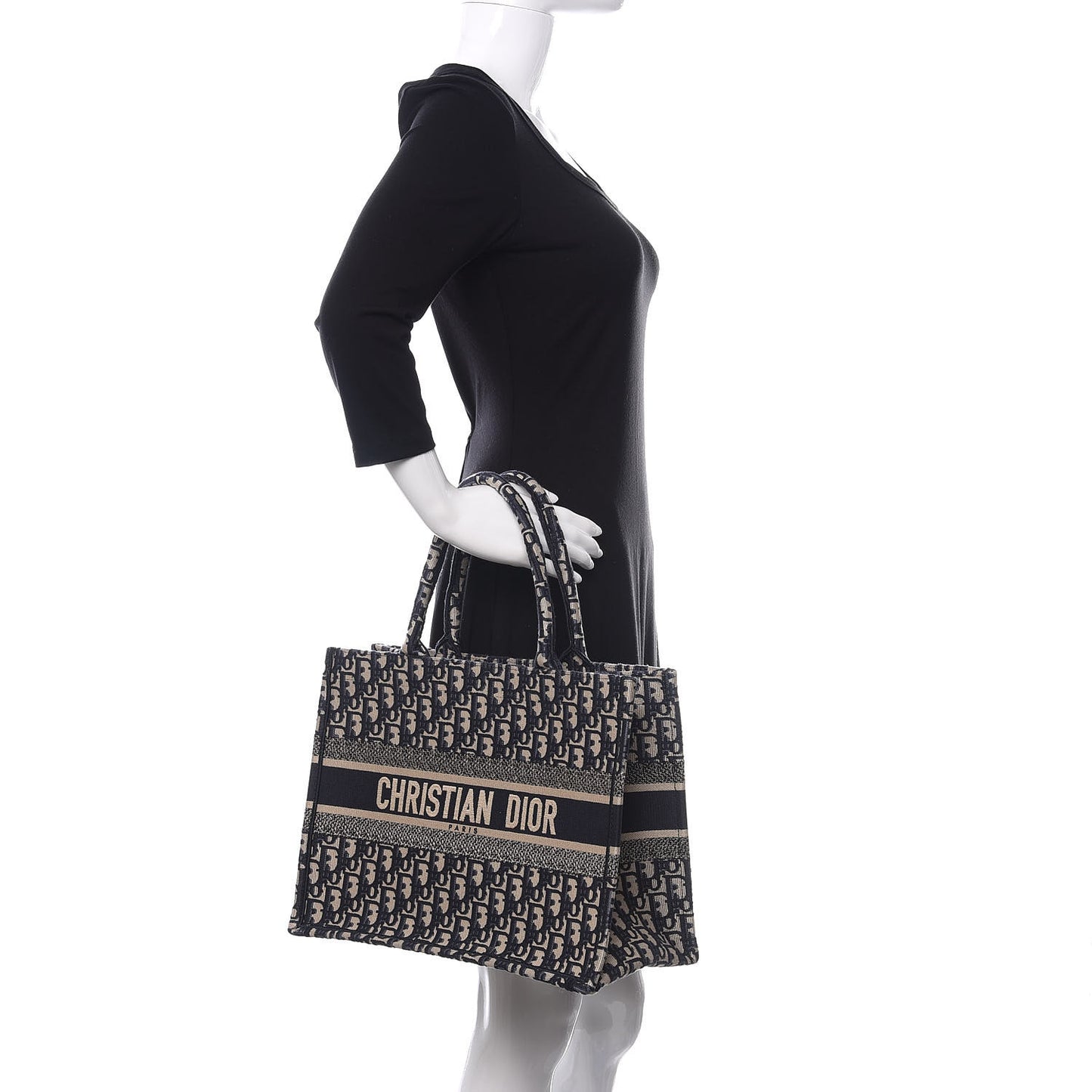 Oblique Medium Book Tote Blue Multicolor