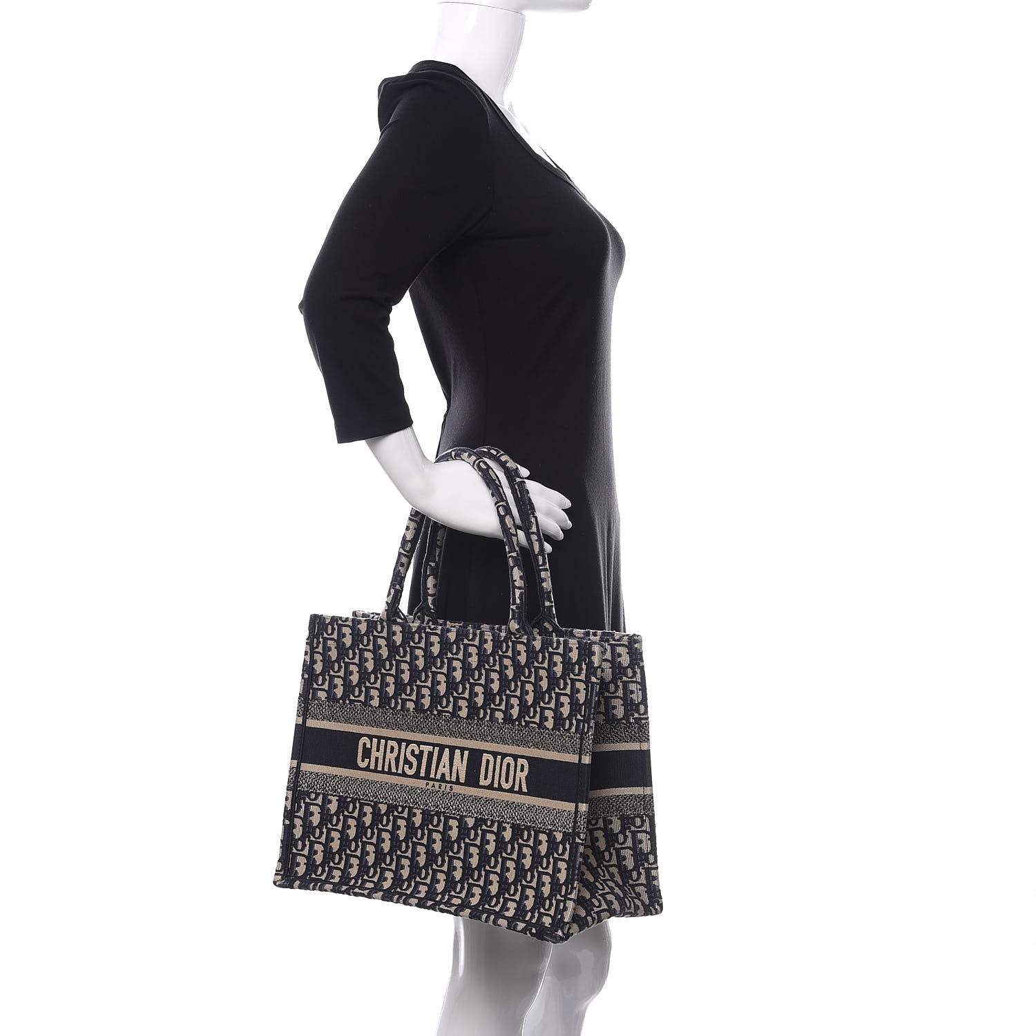 Christian Dior Oblique Medium Book Tote Blue Multicolor 2 of 10