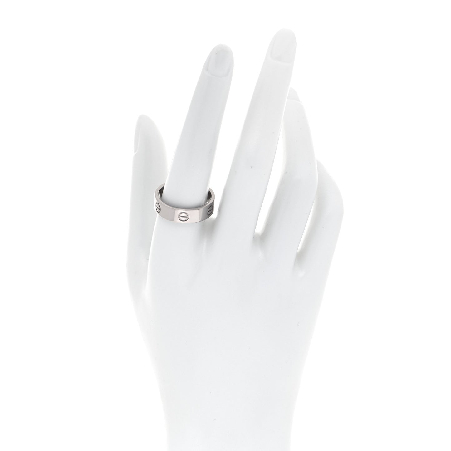 18K White Gold 5.5mm LOVE Ring 61 9.5