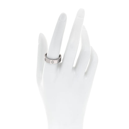 Cartier 18K White Gold 5.5mm LOVE Ring 61 9.5 2 of 4