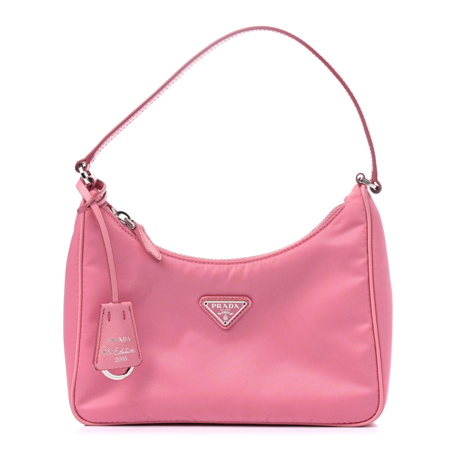 Re-Nylon Saffiano Mini Re-Edition 2005 Bag Rosa