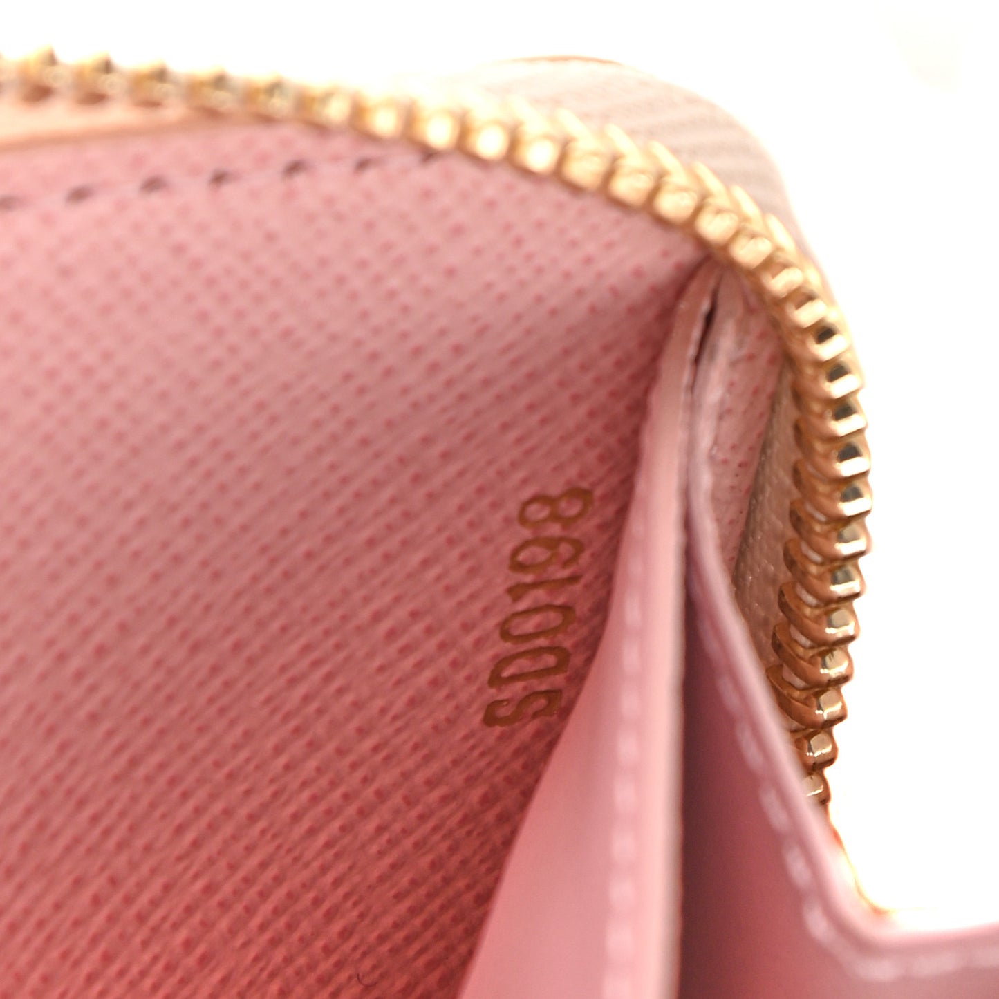 Damier Azur Clemence Wallet Rose Ballerine