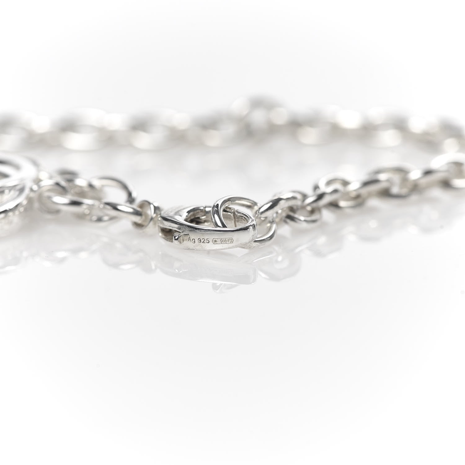 Gucci Sterling Silver Britt Charm Bracelet 6 of 6