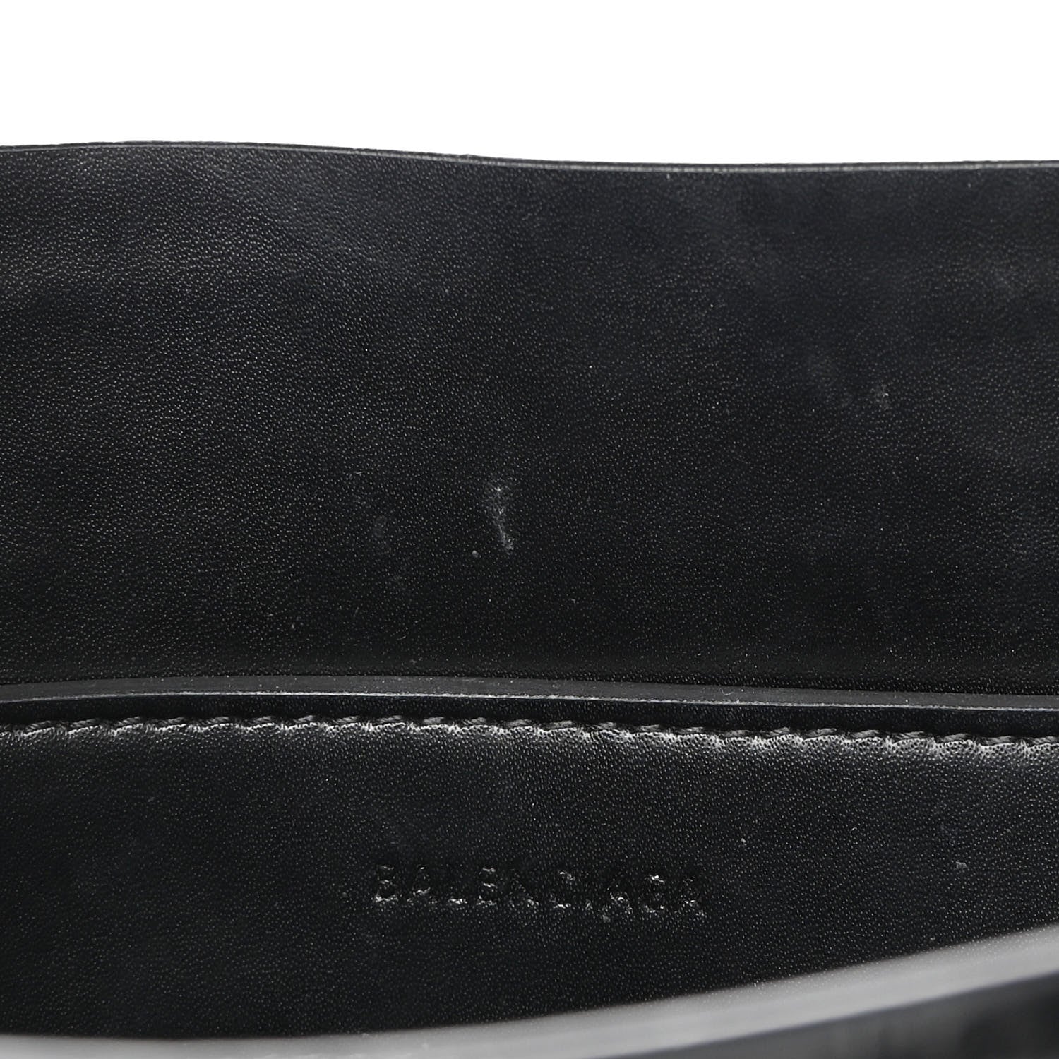 Balenciaga Shiny Calfskin Logo Crocodile Embossed XXS Everyday Tote Black 10 of 10