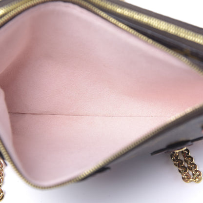 Louis Vuitton Monogram Blooming Flowers Double Zip Pochette 8 of 12