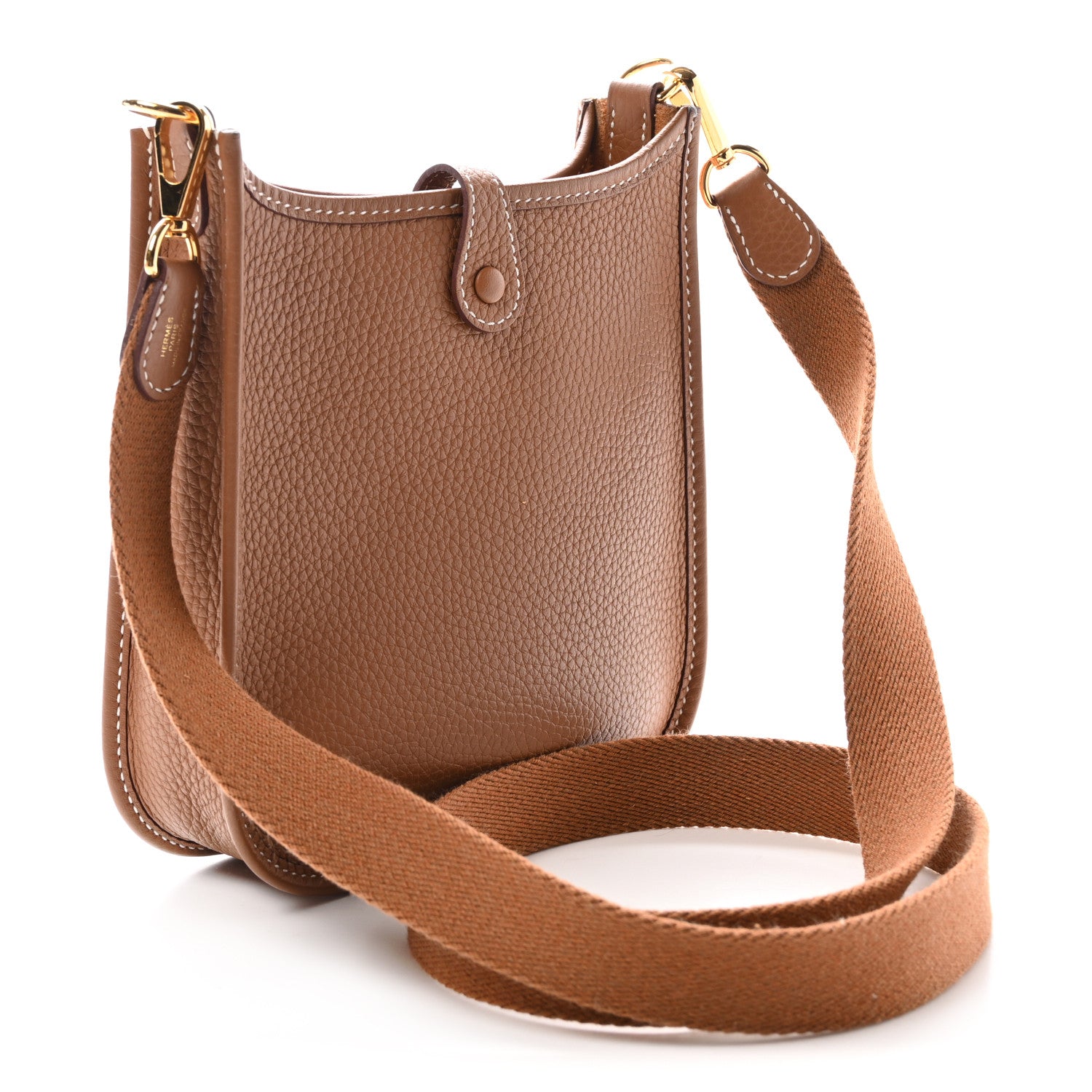 Hermes Taurillon Clemence Evelyne TPM Gold 3 of 10