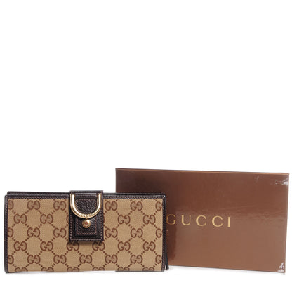 Gucci Monogram Abbey Continental Wallet Dark Brown 4 of 7