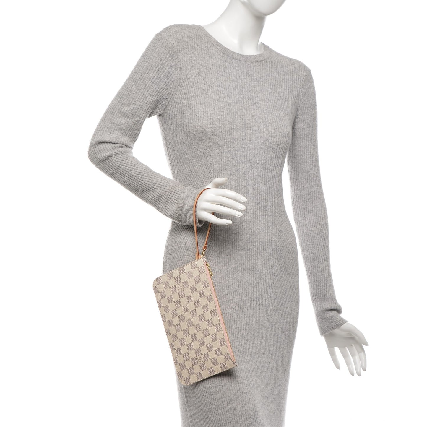 Damier Azur Neverfull MM GM Pochette Rose Ballerine