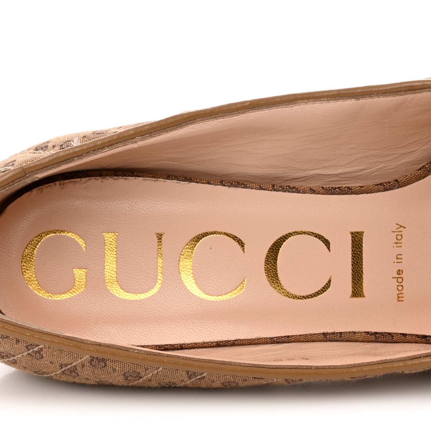 Monogram GG Mignon Nappa Chevron Matelasse Double G 95mm Pumps 39.5 Dusty Brown