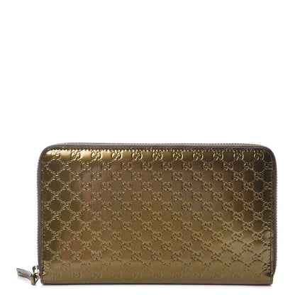 Gucci Shine Microguccissima Zippy Wallet Gold 1 of 8