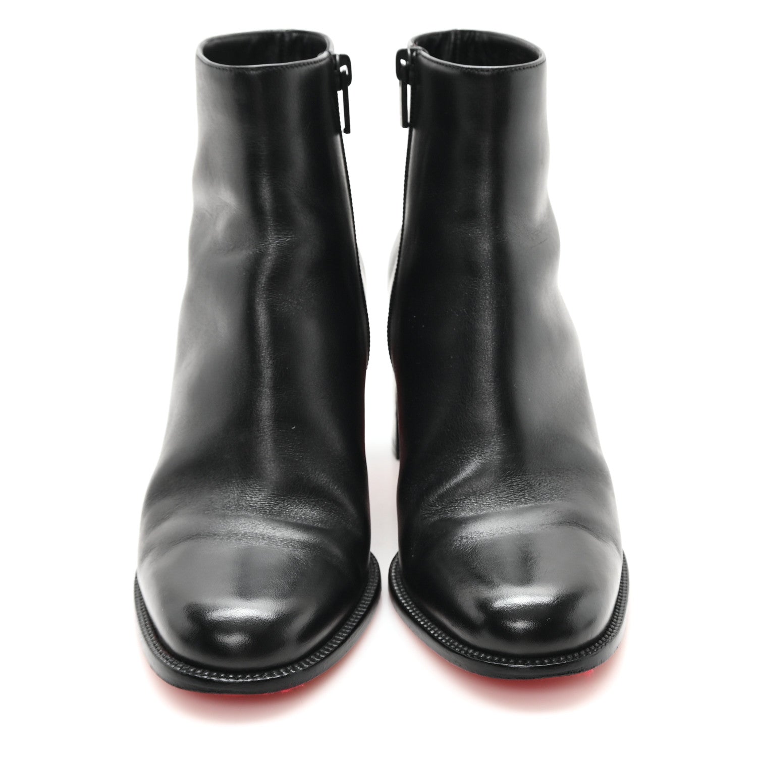 Christian Louboutin Calfskin Adoxa 70 Ankle Boots 37.5 Black 3 of 9