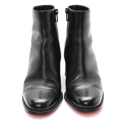 Christian Louboutin Calfskin Adoxa 70 Ankle Boots 37.5 Black 3 of 9
