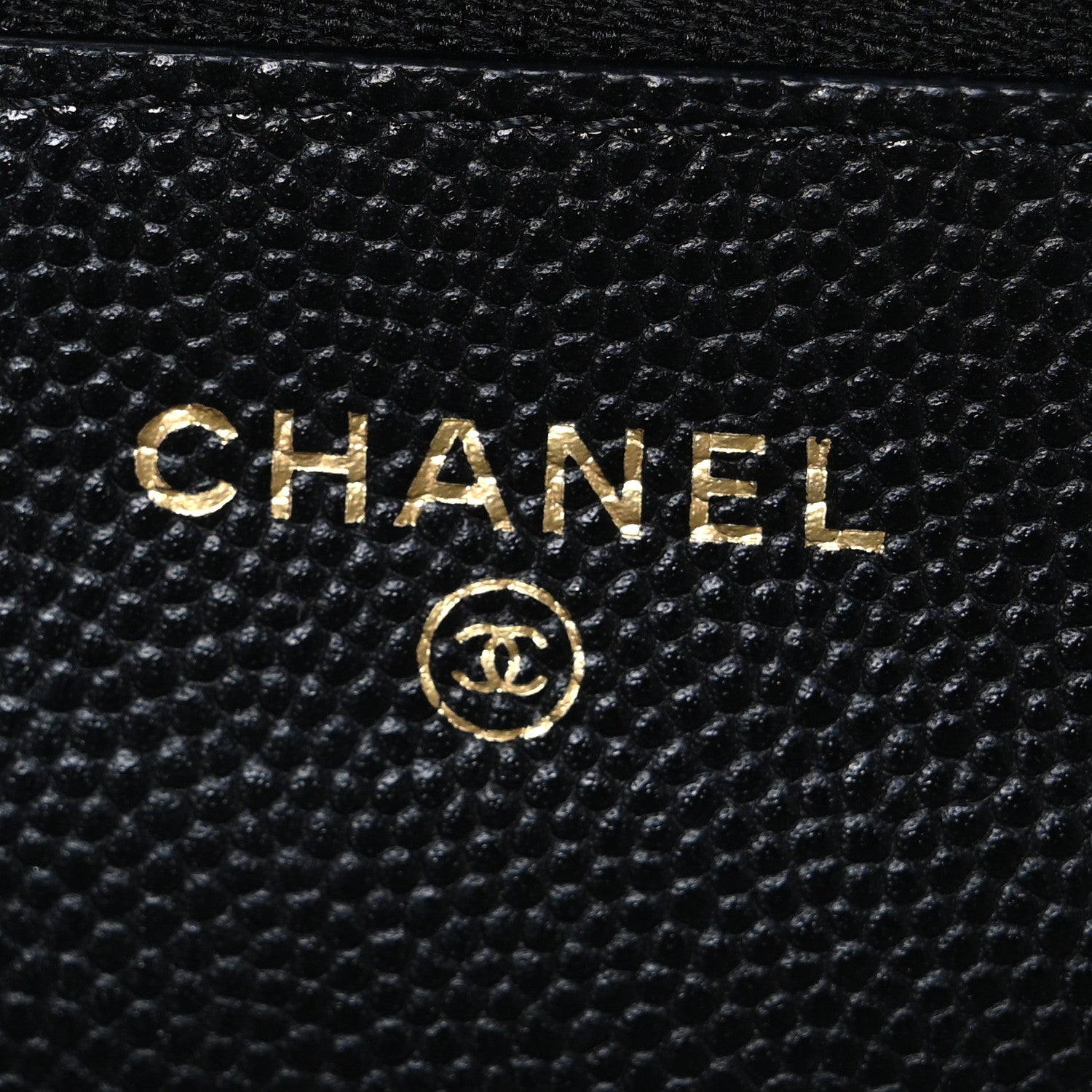 Chanel Shiny Caviar Enamel Quilted CC Wallet On Chain WOC Black 6 of 11