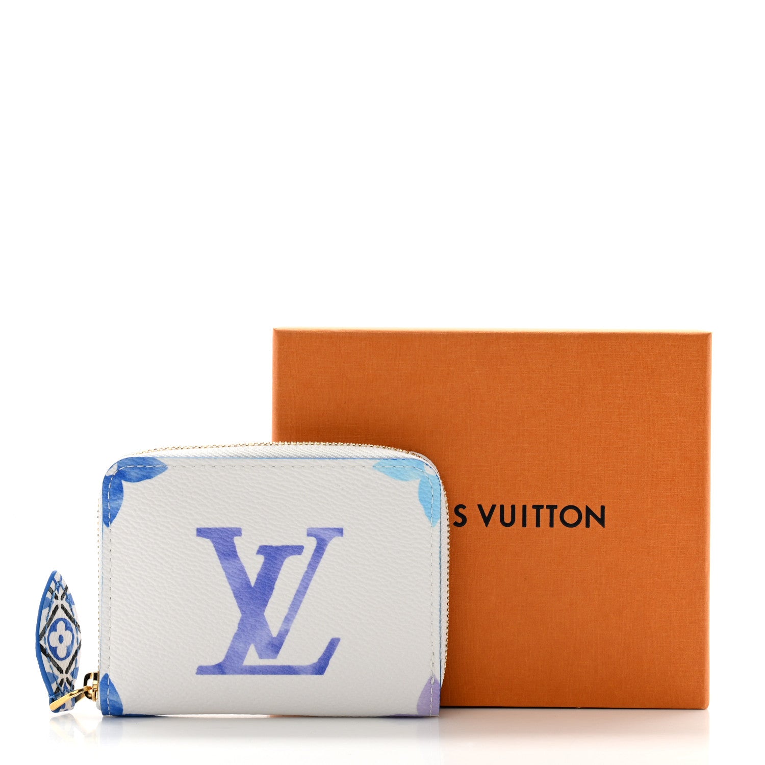 Louis Vuitton Monogram Giant By The Pool Zippy Coin Purse Blue 9 of 9
