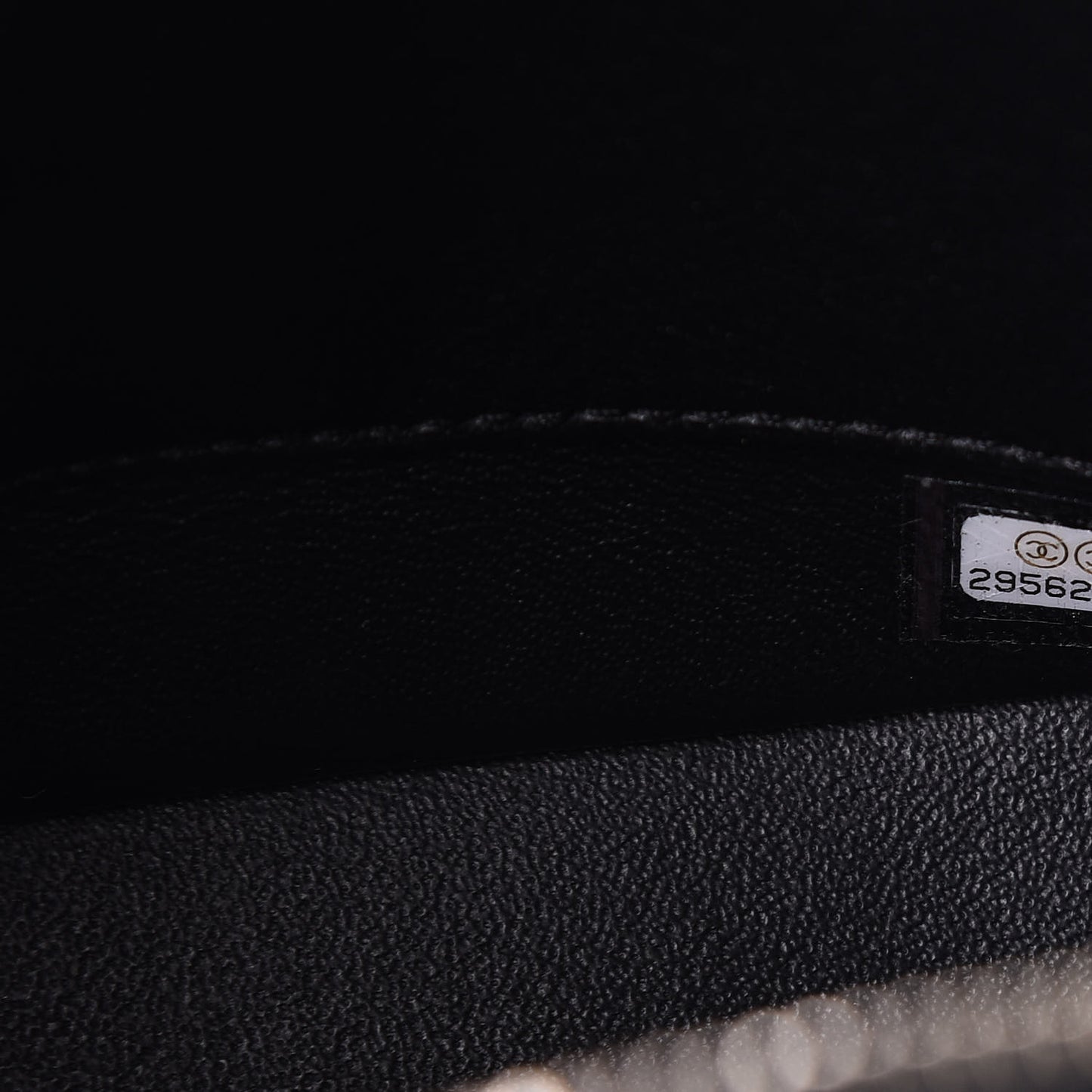 Lambskin Quilted Small Trendy CC Bowling Bag Black