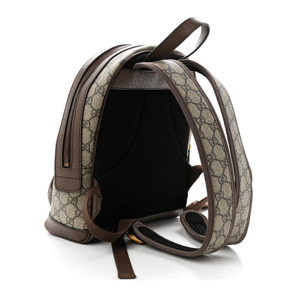 Gucci GG Supreme Monogram Calfskin Web Small Ophidia Day Backpack Beige Ebony New Acero 3 of 11