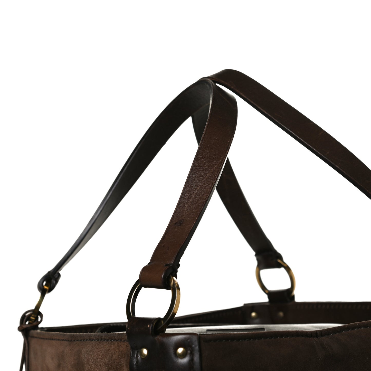 Suede Tote Brown