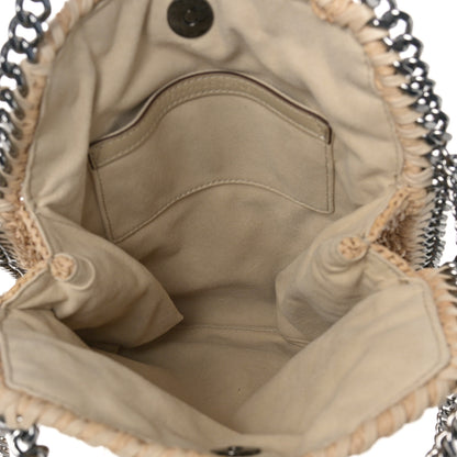 Stella McCartney Raffia Mini Falabella Fold Over Tote Natural 4 of 8