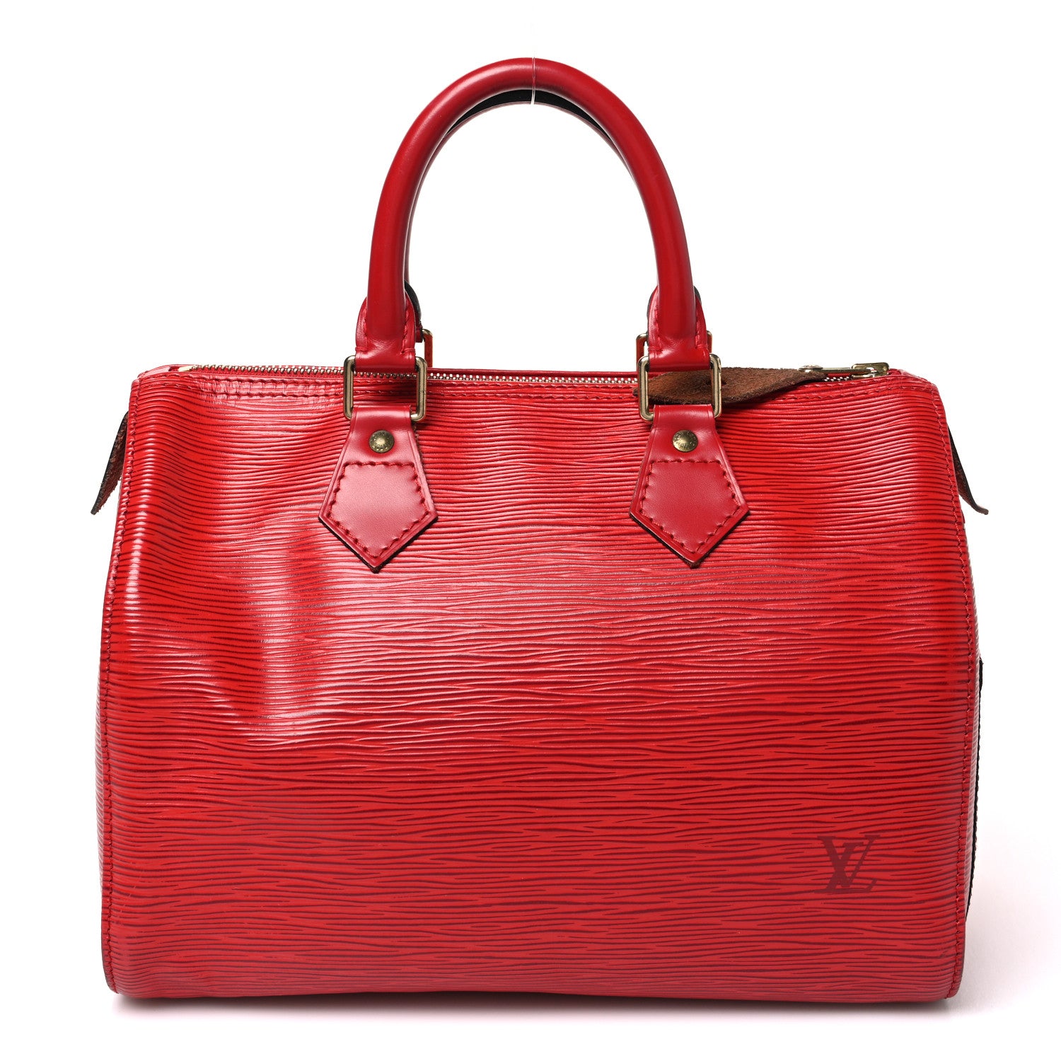 Louis Vuitton Epi Speedy 25 Castillan Red 1 of 9