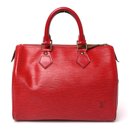 Louis Vuitton Epi Speedy 25 Castillan Red 1 of 9
