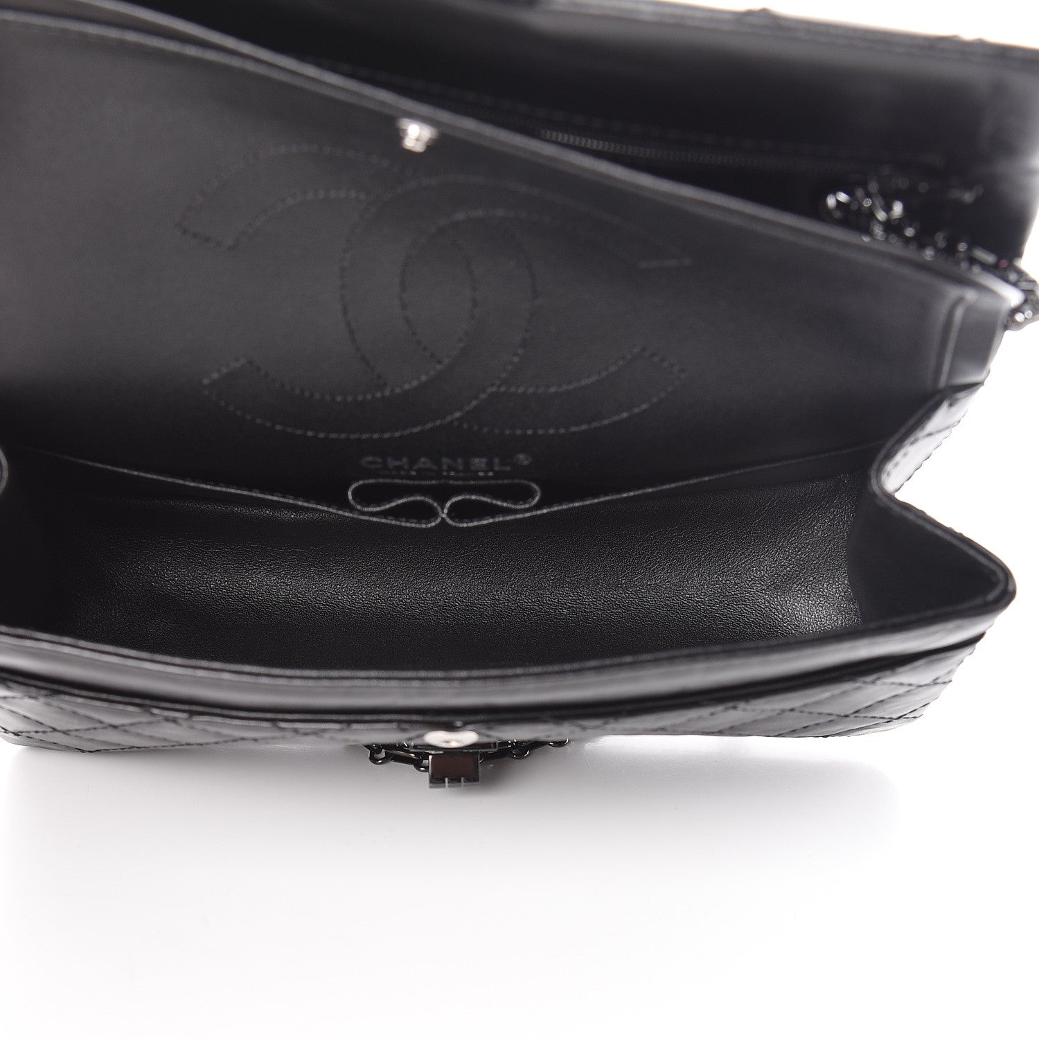 Chanel Aged Calfskin Quilted 2.55 Reissue 225 Flap So Black 5 of 12