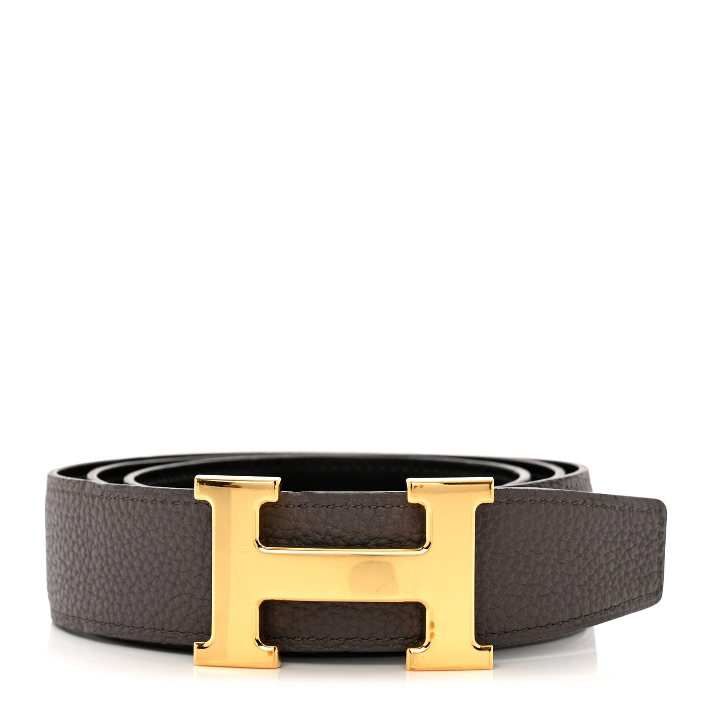 Swift Epsom 24mm Mini Constance H Belt 85 34 Black Etoupe